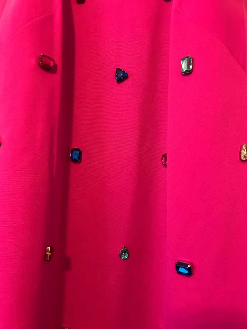 kate spade- Fuchsia Jewel-Embellished Halter Dress, W/ Bow Detail, NWT, Size 12 - Picture 2 of 14
